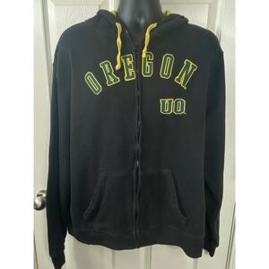 Oregon Ducks UO Cover One NCAA Black Full Zip Hoodie Sweatshirt Mens‎ XXXL 3XL